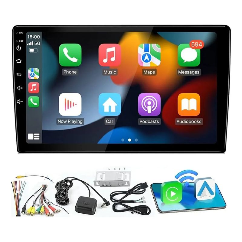GENERICO - Radio Android Auto Carplay Qled 9pul Octa-core 4gb64gb Auto