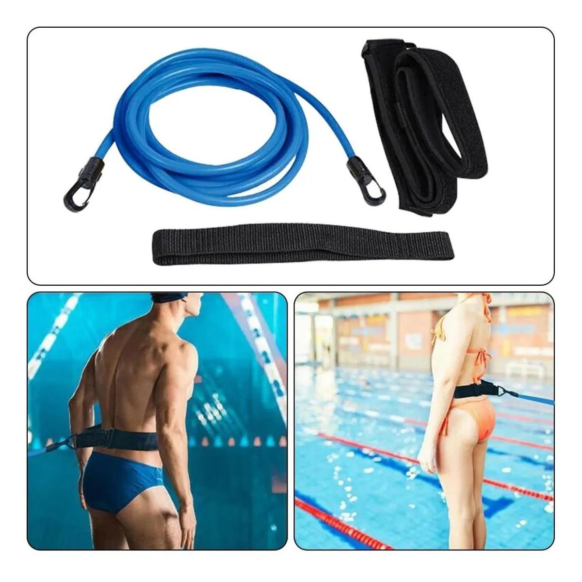 GENERICO - Kit De Natacion Arnés De Entrenamiento Natación Para Piscina