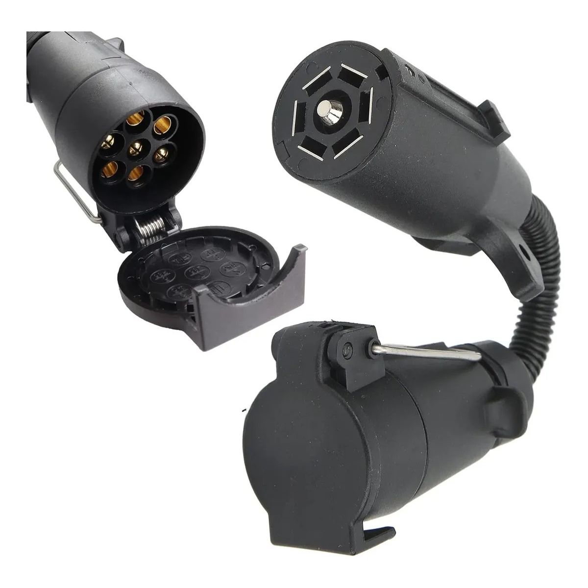 GENERICO - Adaptador Enchufe Vehículo Americano Remolque Europeo