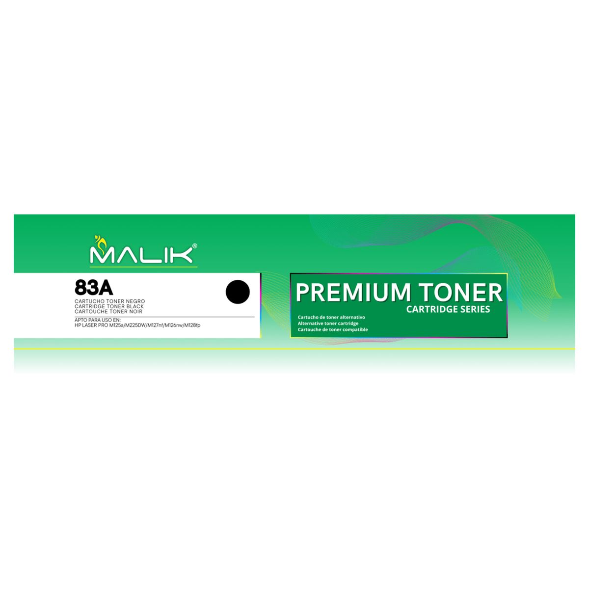MALIK - Toner para Hp 83A Negro CF283A Laserjet Pro M127nf