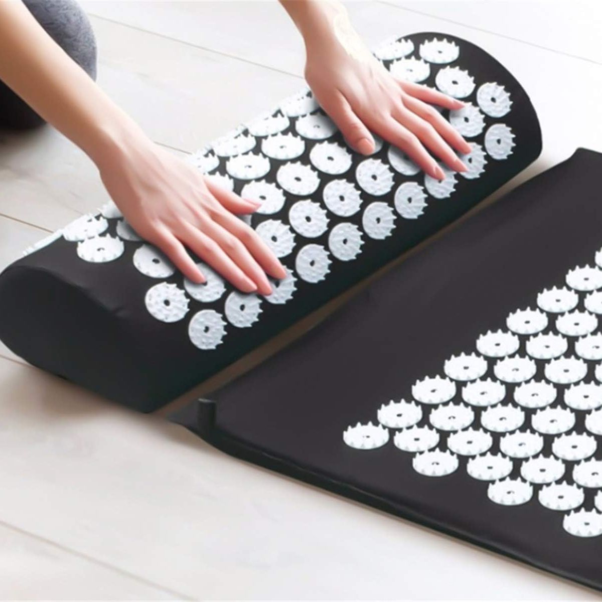MOVI - Alfombra 3 en1 Yoga + Acupuntura + Cojín Relajación natural del cuerpo