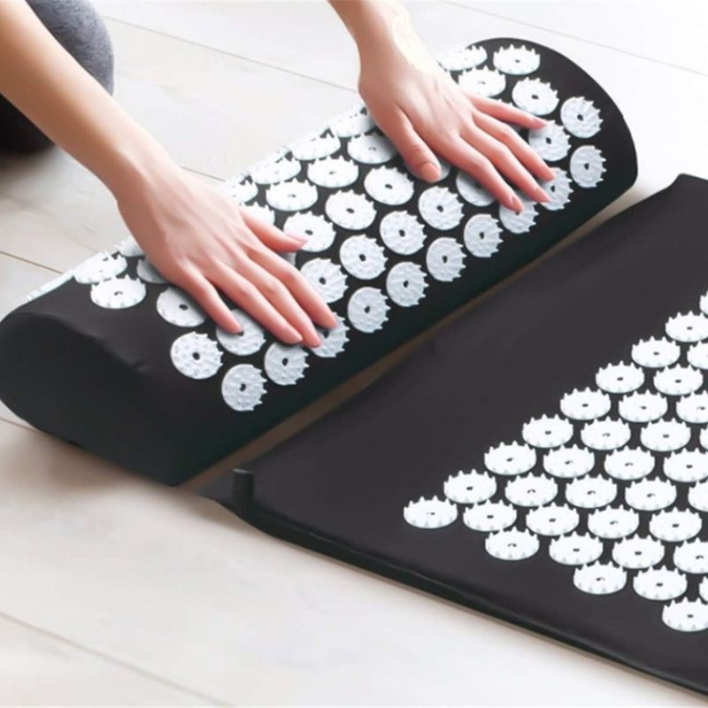MOVI - Alfombra 3 en1 Yoga + Acupuntura + Cojín Relajación natural del cuerpo
