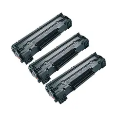 MALIK - Pack X3 Toner Negro 85a Alternativo para Laser P1102w