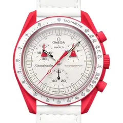 SWATCH - Reloj Unisex Moonswatch Mars SO33R100
