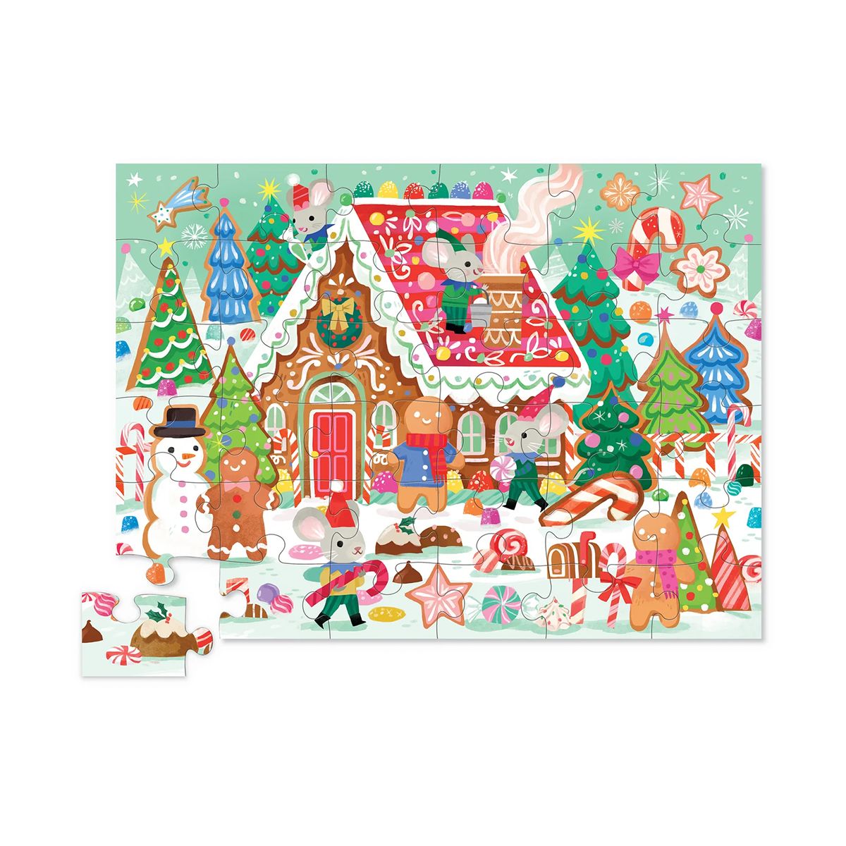 CROCODILE CREEK - Puzzle Navideño Casa de Jengibre 36pcs Crocodile Creek