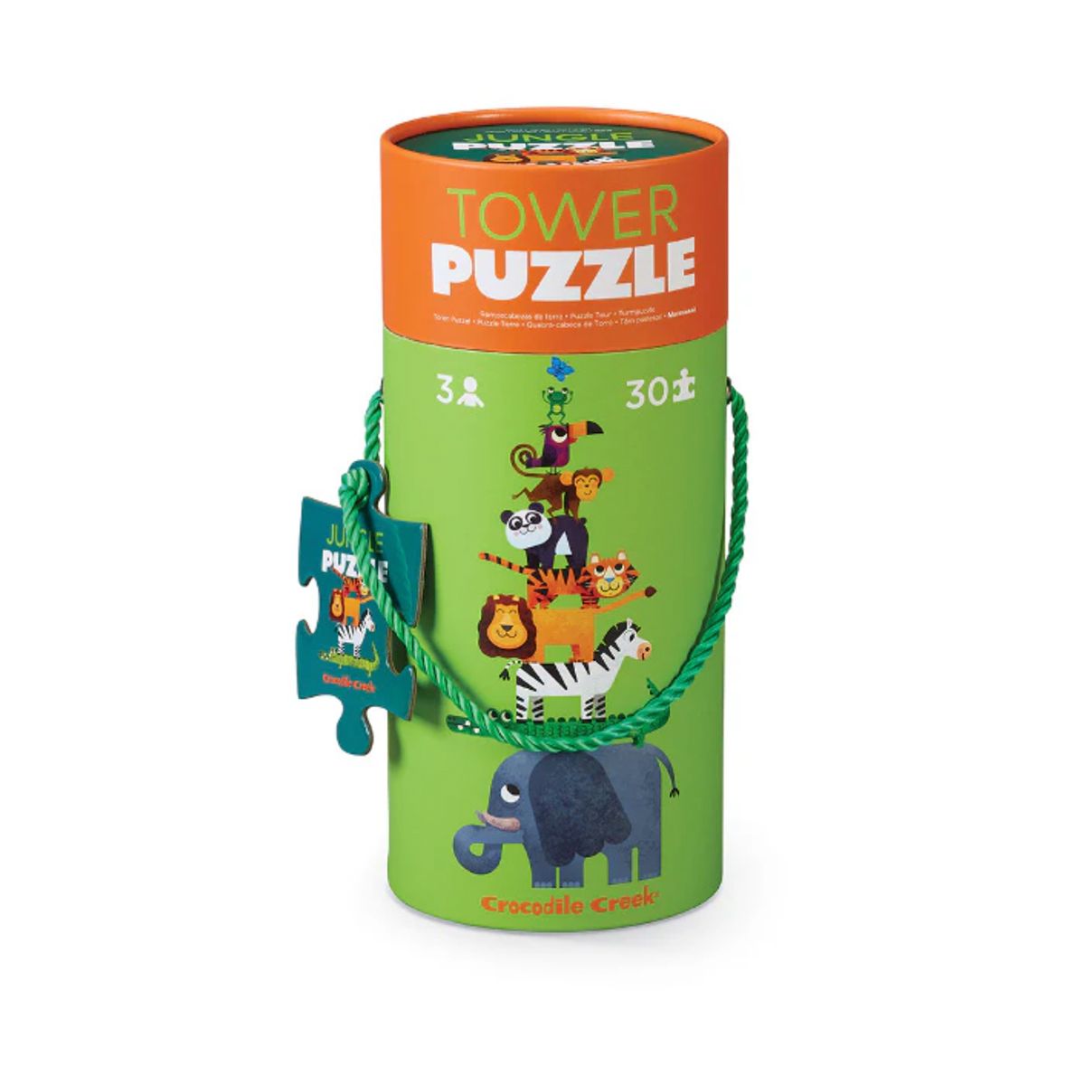 CROCODILE CREEK - Puzzle Vertical del la Jungla 30pcs Crocodile Creek