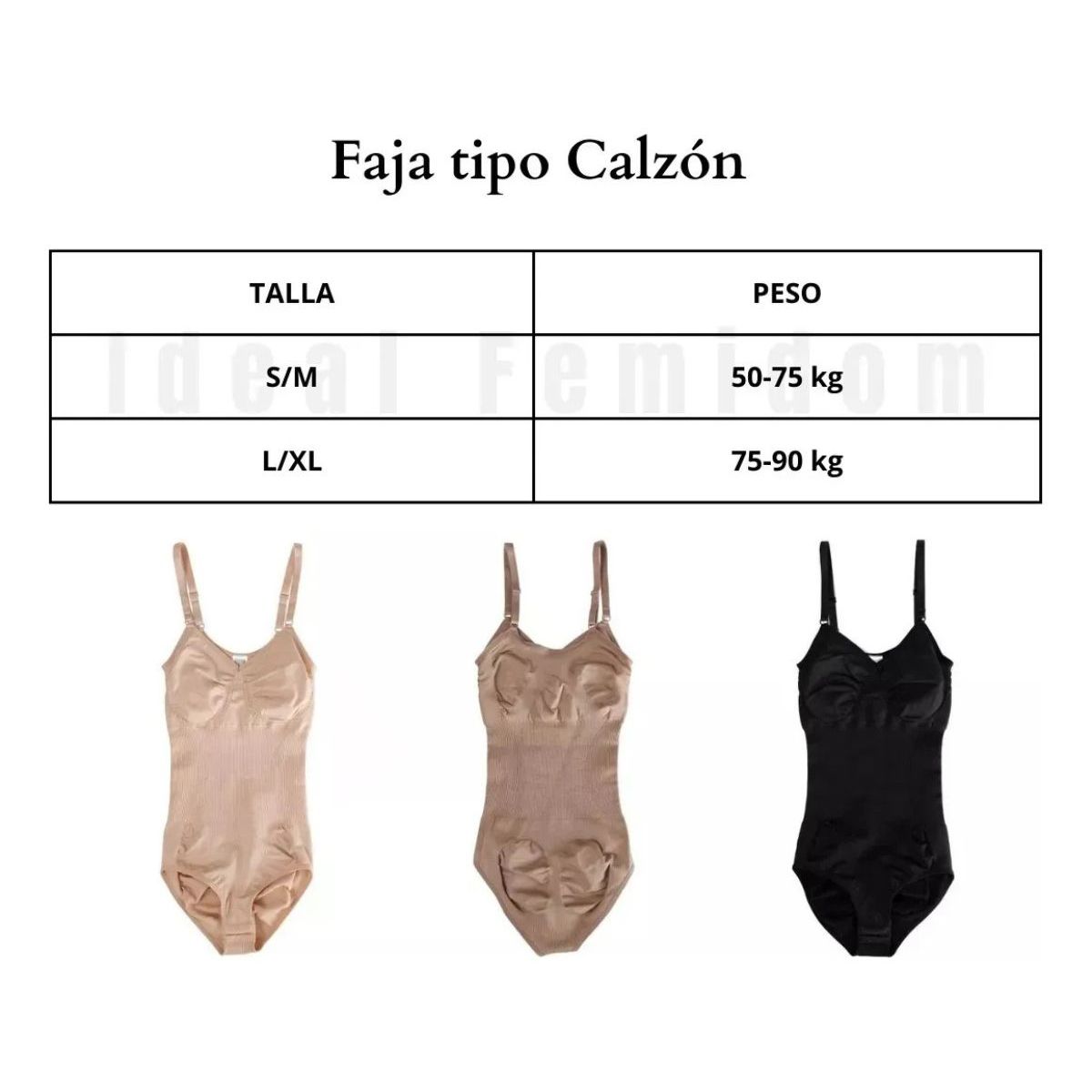 LOOK SHOP - Body Mujer Ajustable Modelador. Compresión Calce Comodo 826