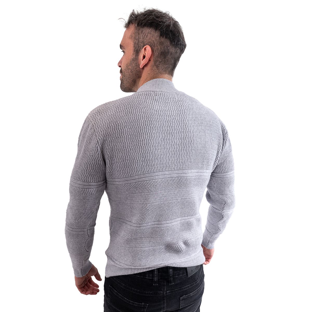 PARROT - Sweater de Cuello Alto con 4 botones