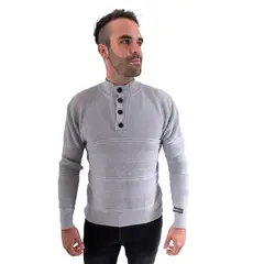 PARROT - Sweater de Cuello Alto con 4 botones