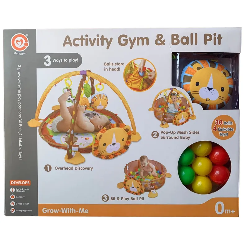 GENERICO Gimnasio Bebé León con Pelotitas y Accesorios