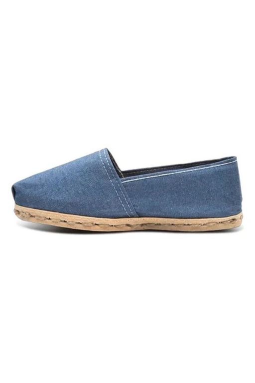 Alpargatas Suela Canamo Yute 100% Natural Excelente Calidad Azul 35