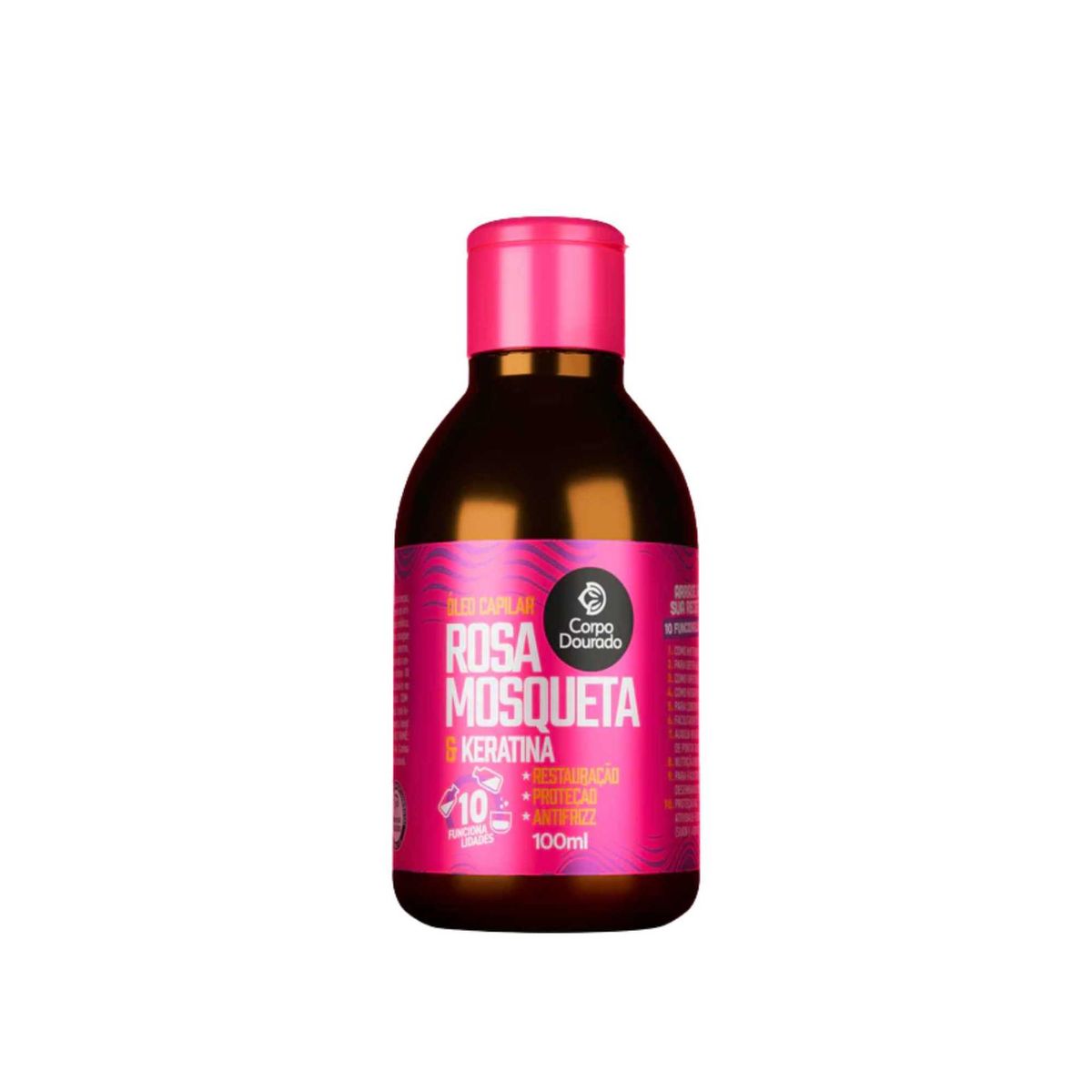 GENERICO - Aceite de restauración capilar antifrizz rosa mosqueta 100ml