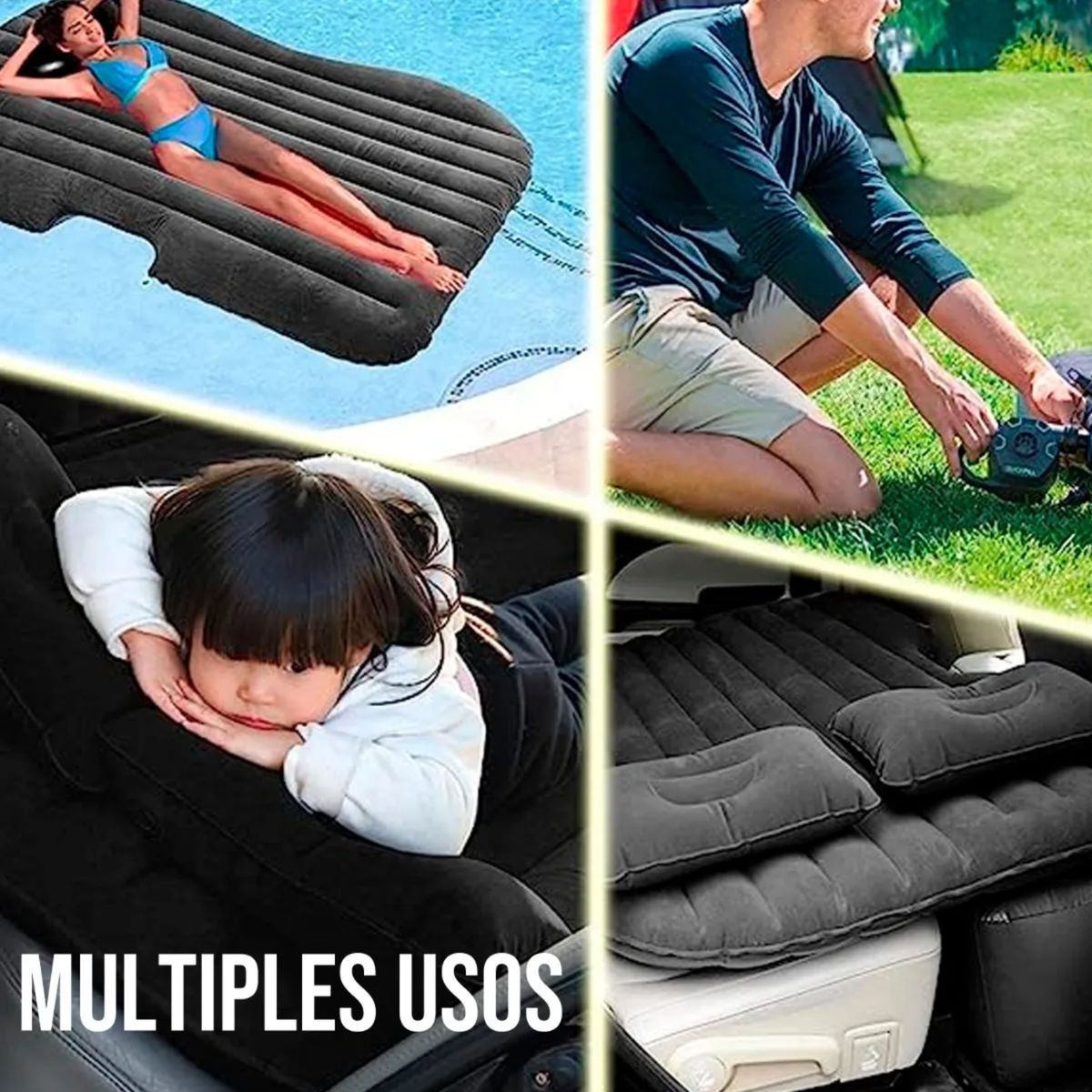 MOVI - Colchón Inflable para Asiento Trasero de Auto