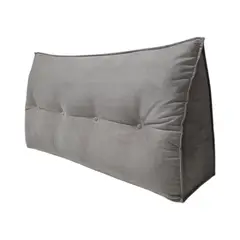 DISEÑOS VALESTRINI - ALMOHADA RESPALDO DE PLAZA FELPA BEIGE