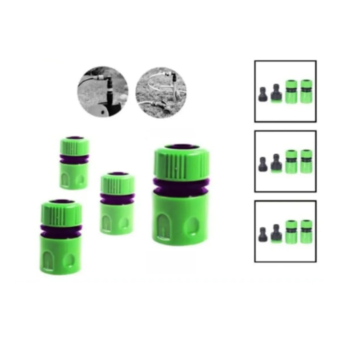 GENERICO - Conector Manguera 12 Para Jardin