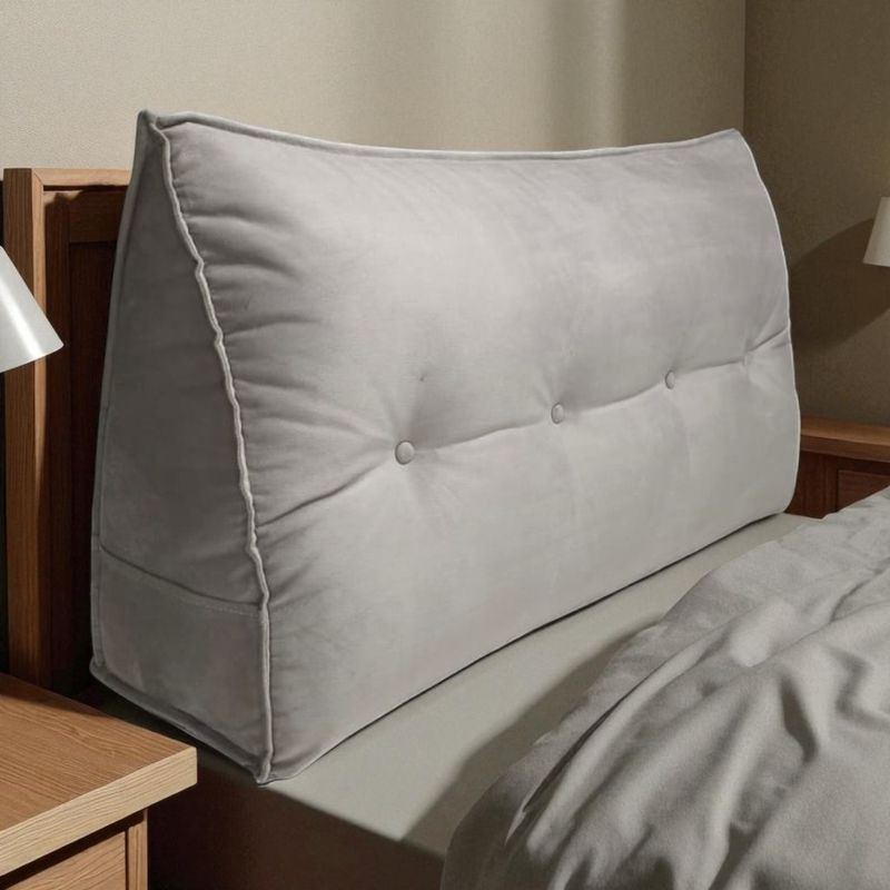 DISEÑOS VALESTRINI - ALMOHADA RESPALDO DE PLAZA Y MEDIA FELPA BEIGE