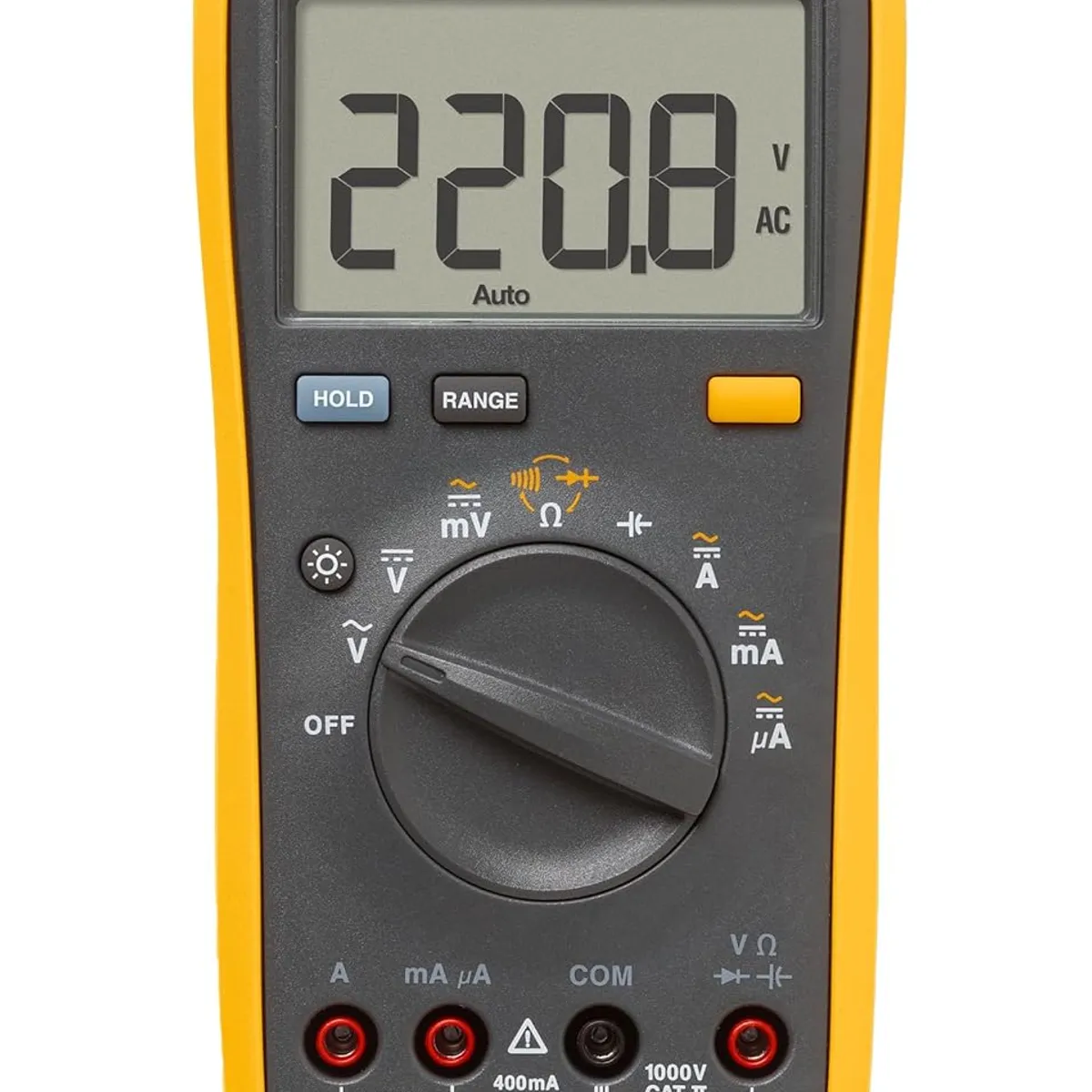 ADN - Fluke Multímetro Digital 15b+ Cacc Hasta 1000v Y 10a
