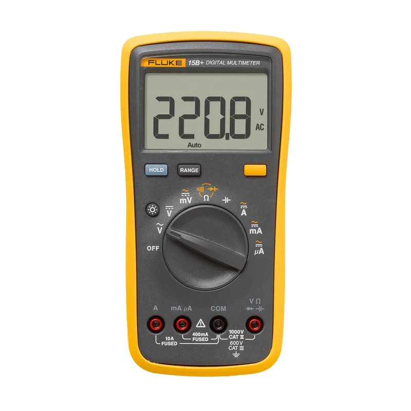 ADN - Fluke Multímetro Digital 15b+ Cacc Hasta 1000v Y 10a