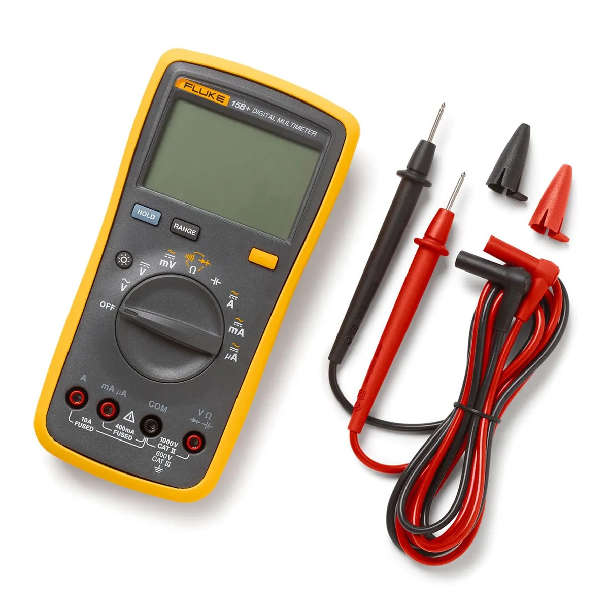 ADN - Fluke Multímetro Digital 15b+ Cacc Hasta 1000v Y 10a