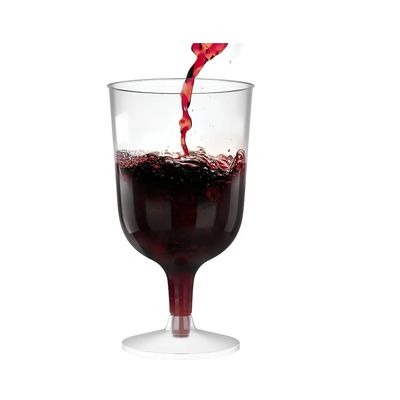 Imagen 2 del producto 50 Copas De Vino Copa Acrilico Copa Plastico Copas Fiesta Eventos Vino Cóctel 6oz/177ml Transparente
