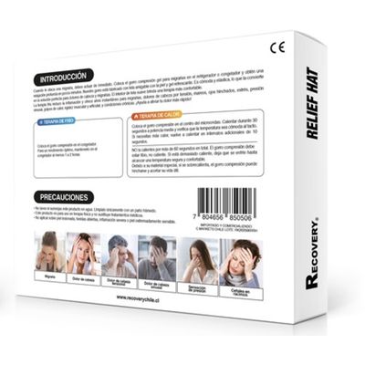Imagen 2 del producto Compresa Gorro Gel 360° Frio Y Calor Alivia Migraña Dolores de Cabeza