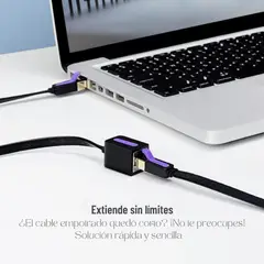 VENTION - Cable Ethernet Cat7 5M 10 Gbps Plano Rj45 Cable Ext