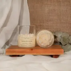 GENERICO - Vela Flor Peonia Pausa en Calma Aroma Rosa Bulgara y Vainilla
