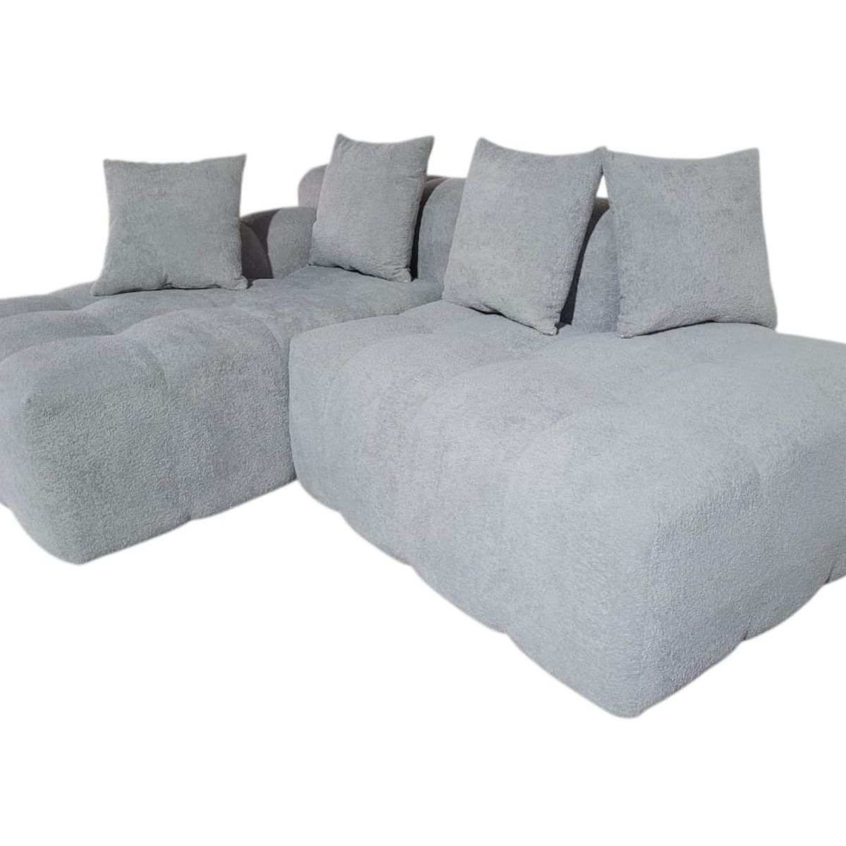 GENERICO - L Noval M derecho 150x200 Tapiz Livorno Boucle gris claro