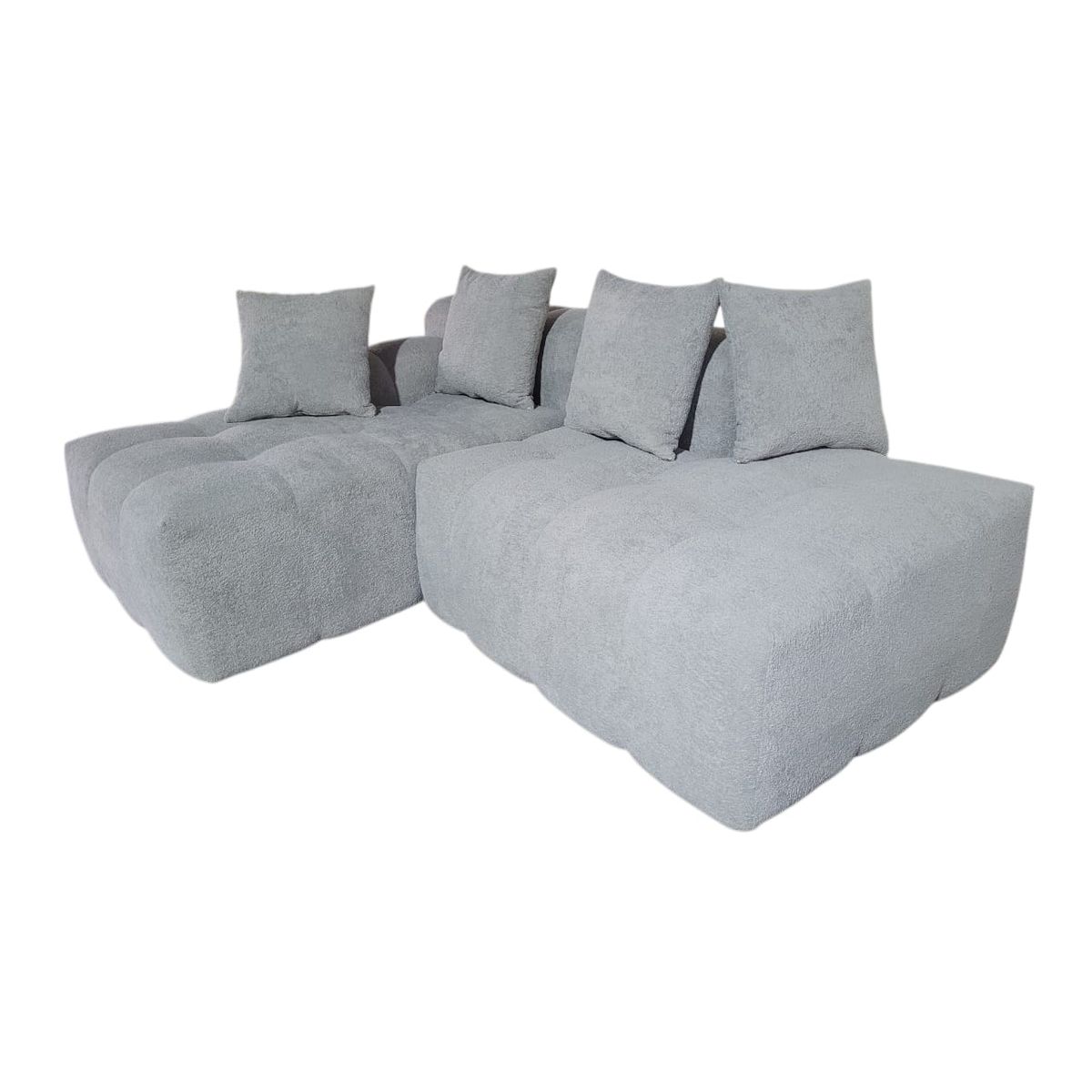 GENERICO - L Noval M derecho 150x200 Tapiz Livorno Boucle gris claro