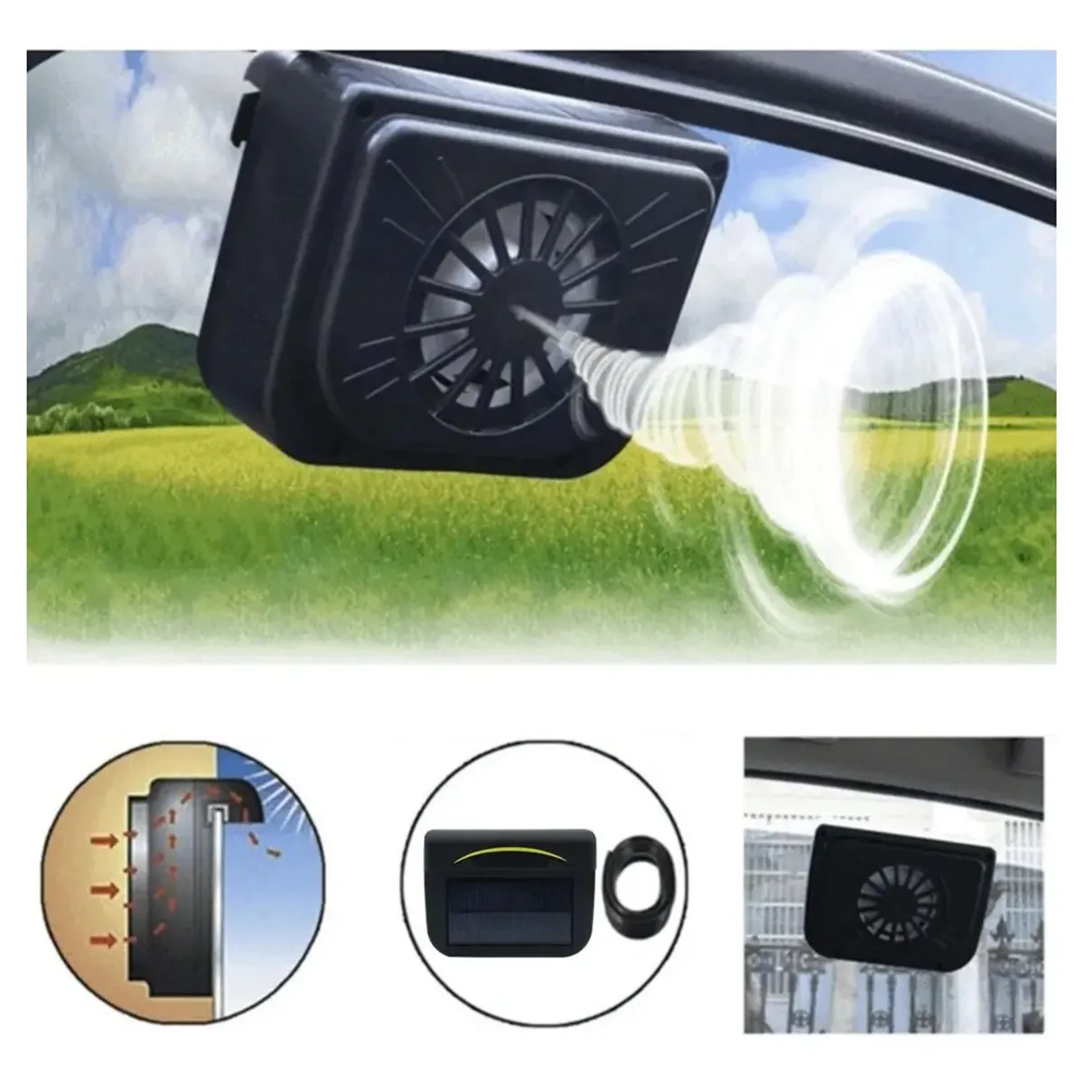 MOVI - Extractor de aire caliente para autos sin consumo eléctrico