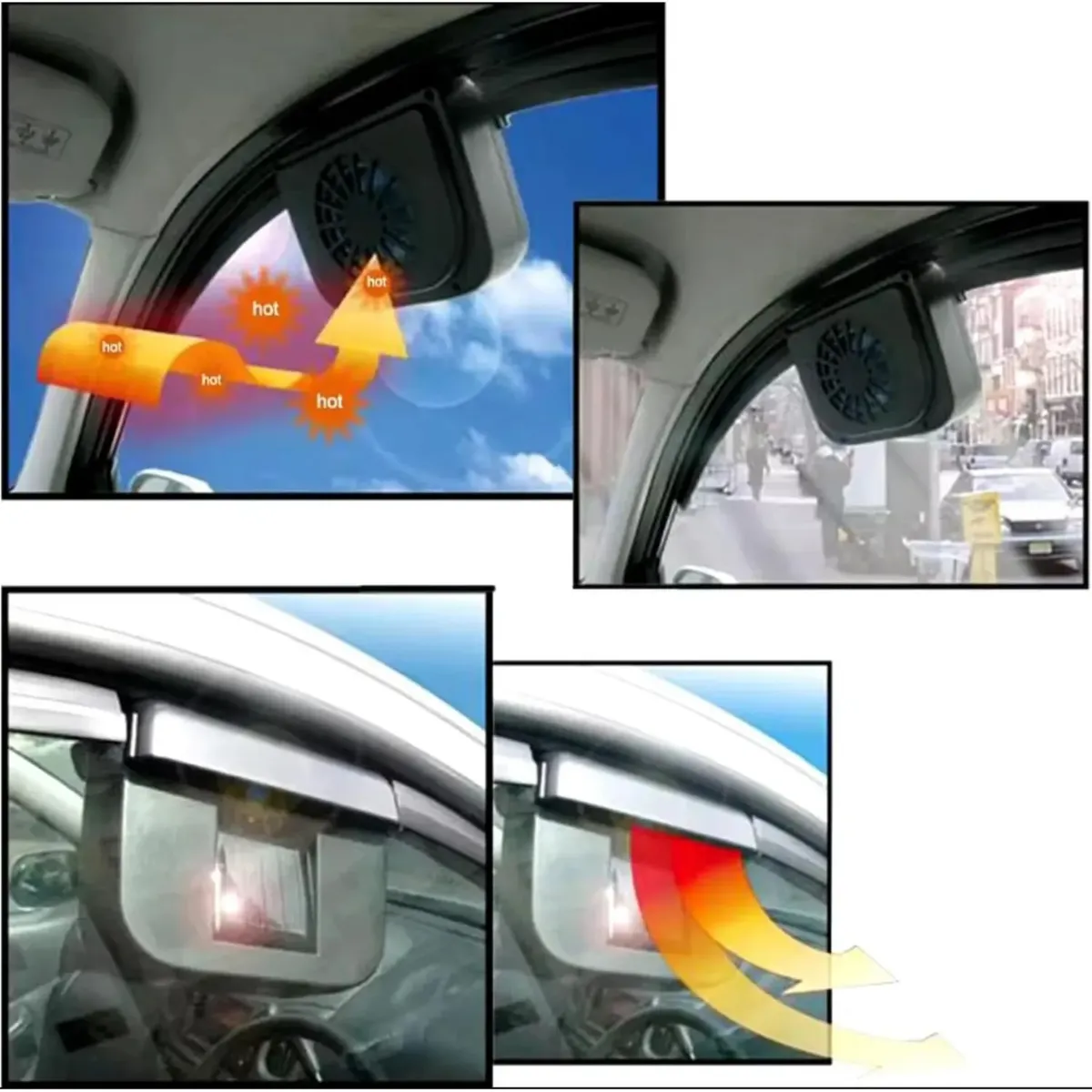 MOVI - Extractor de aire caliente para autos sin consumo eléctrico