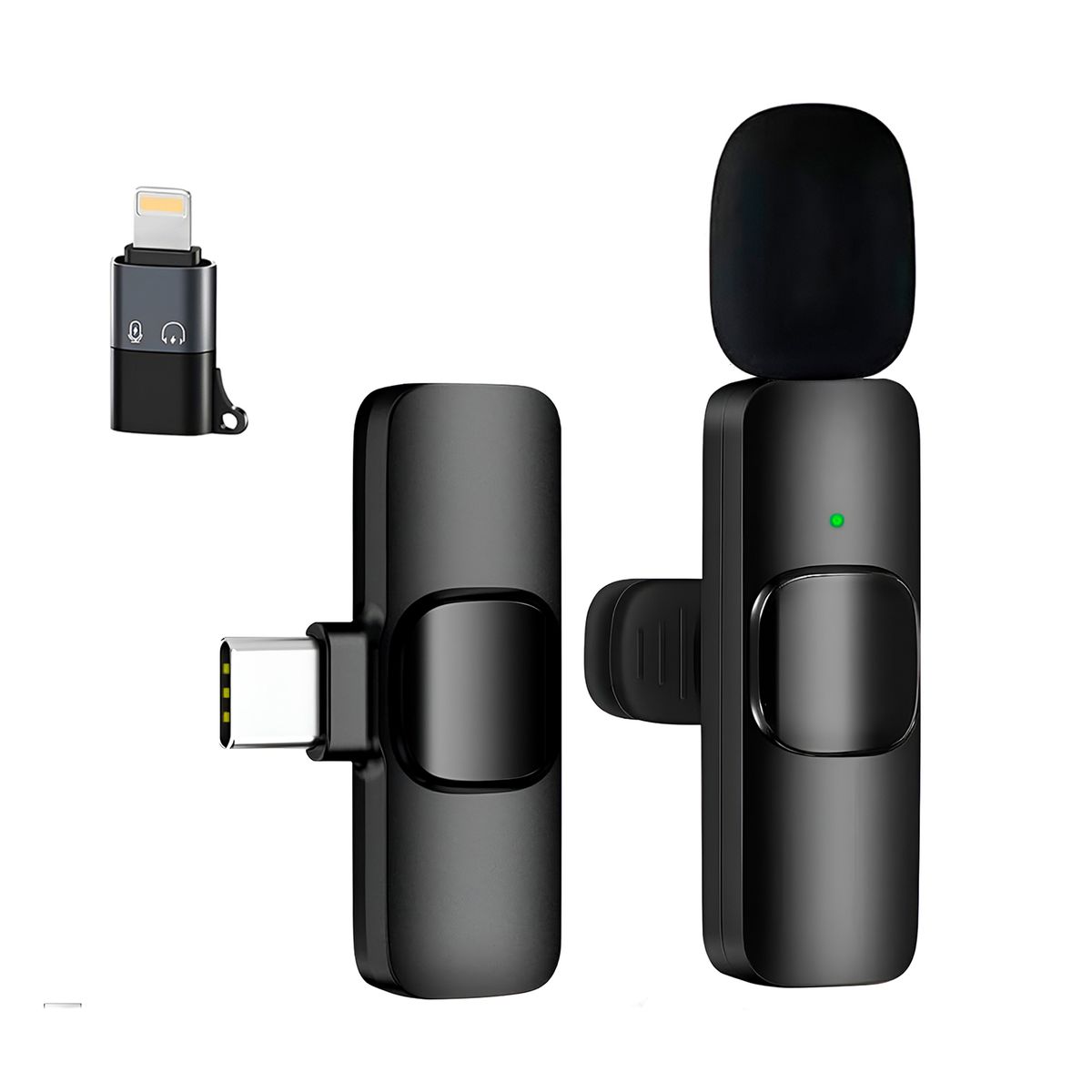 GENERICO - Microfono Inalambrico Para iPhone Microfono Lavalier Celular