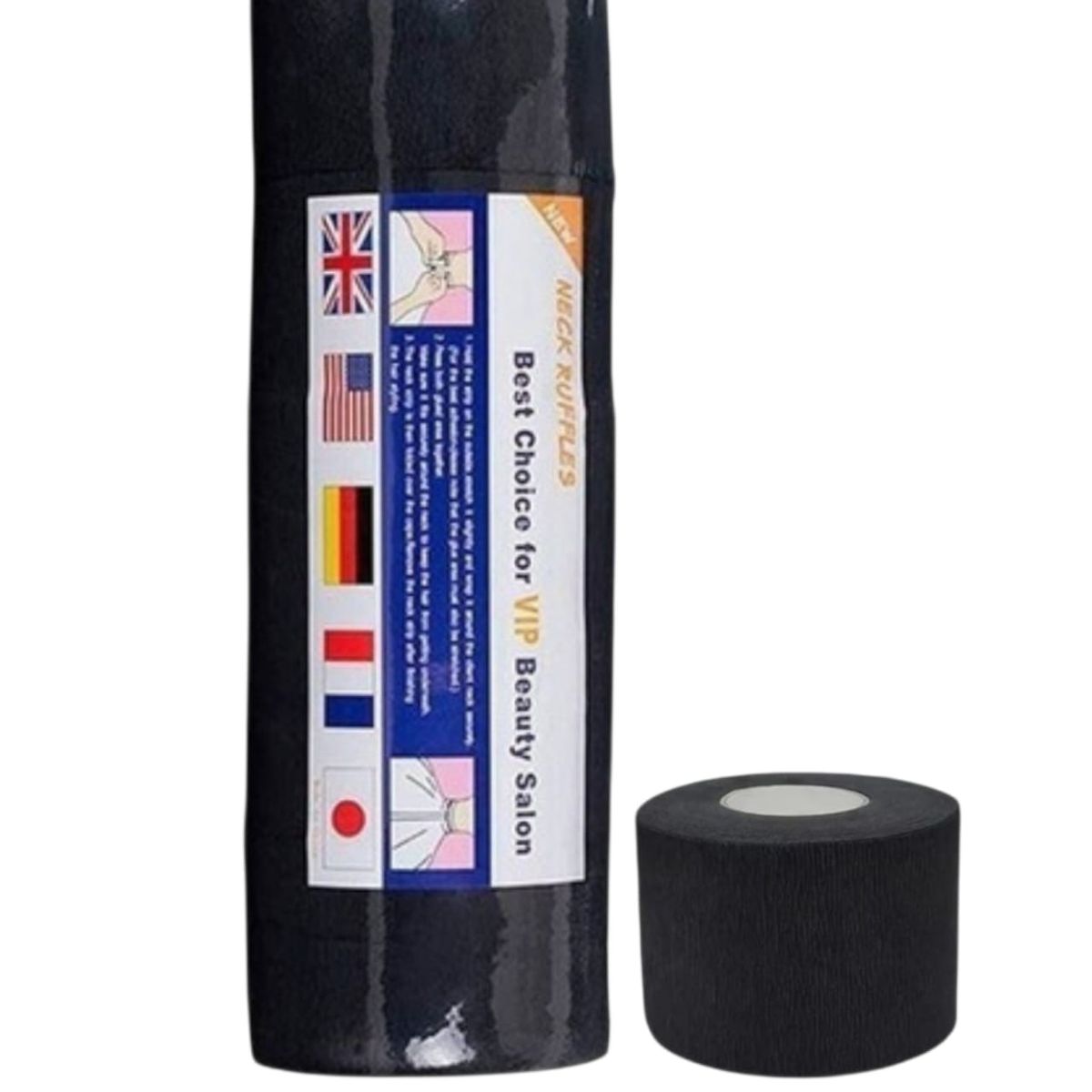 GENERICO - Papel de Cuello Barberia Desechable 5 Rollos NG