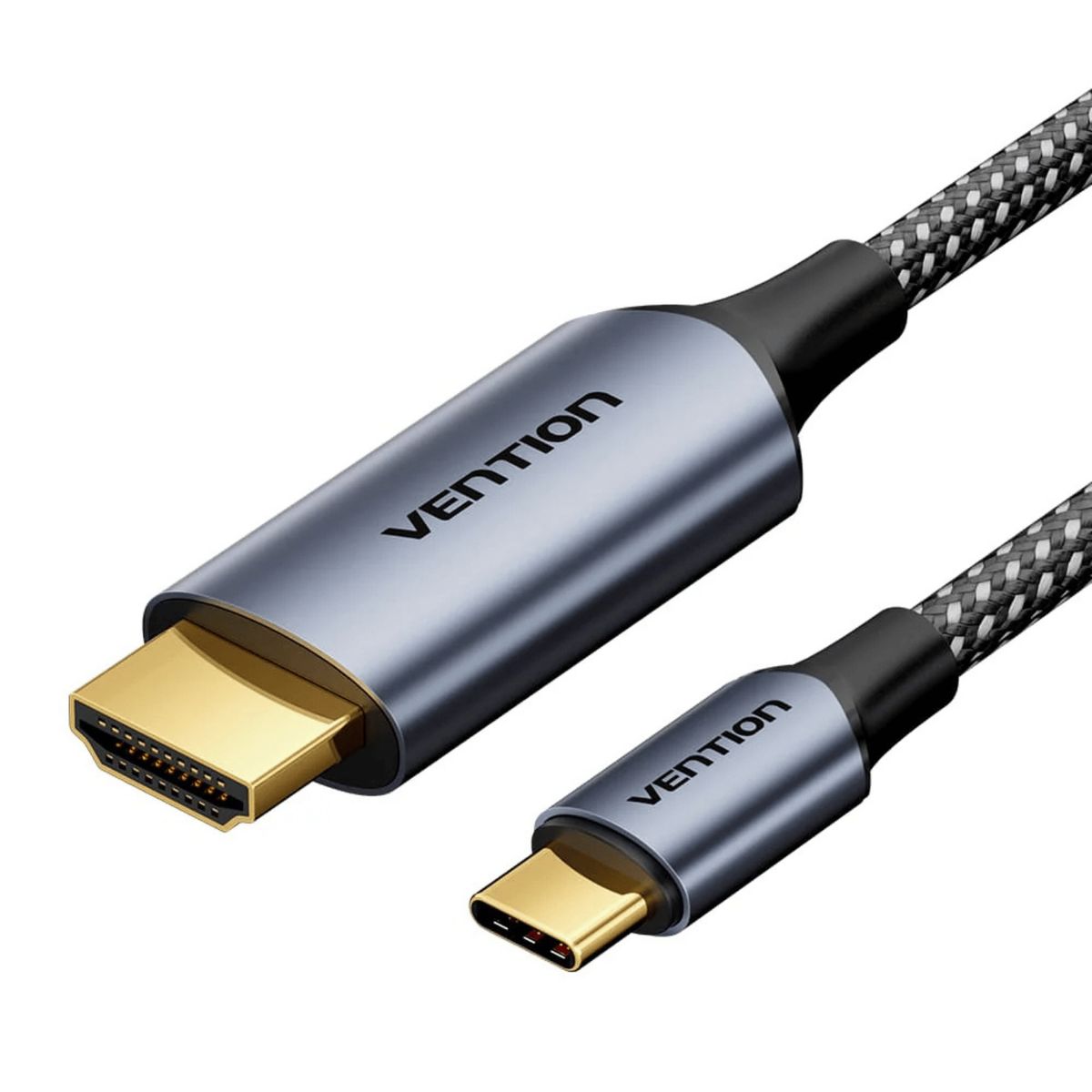 VENTION - Cable Usb-c A Hdmi Trenzado Vention 4k Tipo C Video Premium