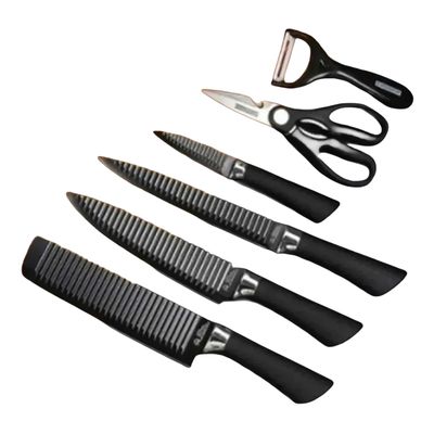 Imagen 2 del producto Set De 6 Cuchillos Juego Cuchillos Cocina Tijera Pelador