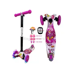 GENERICO - Scooter Monopatín Infantil candy con set de protección