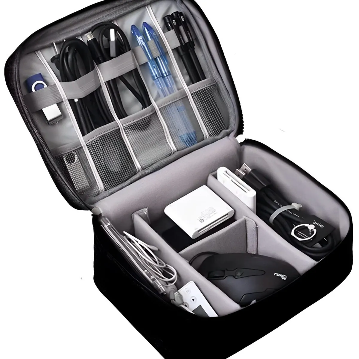 GENERICO - Estuche Organizador De Cables Cargador Audífonos Bolso Viaje