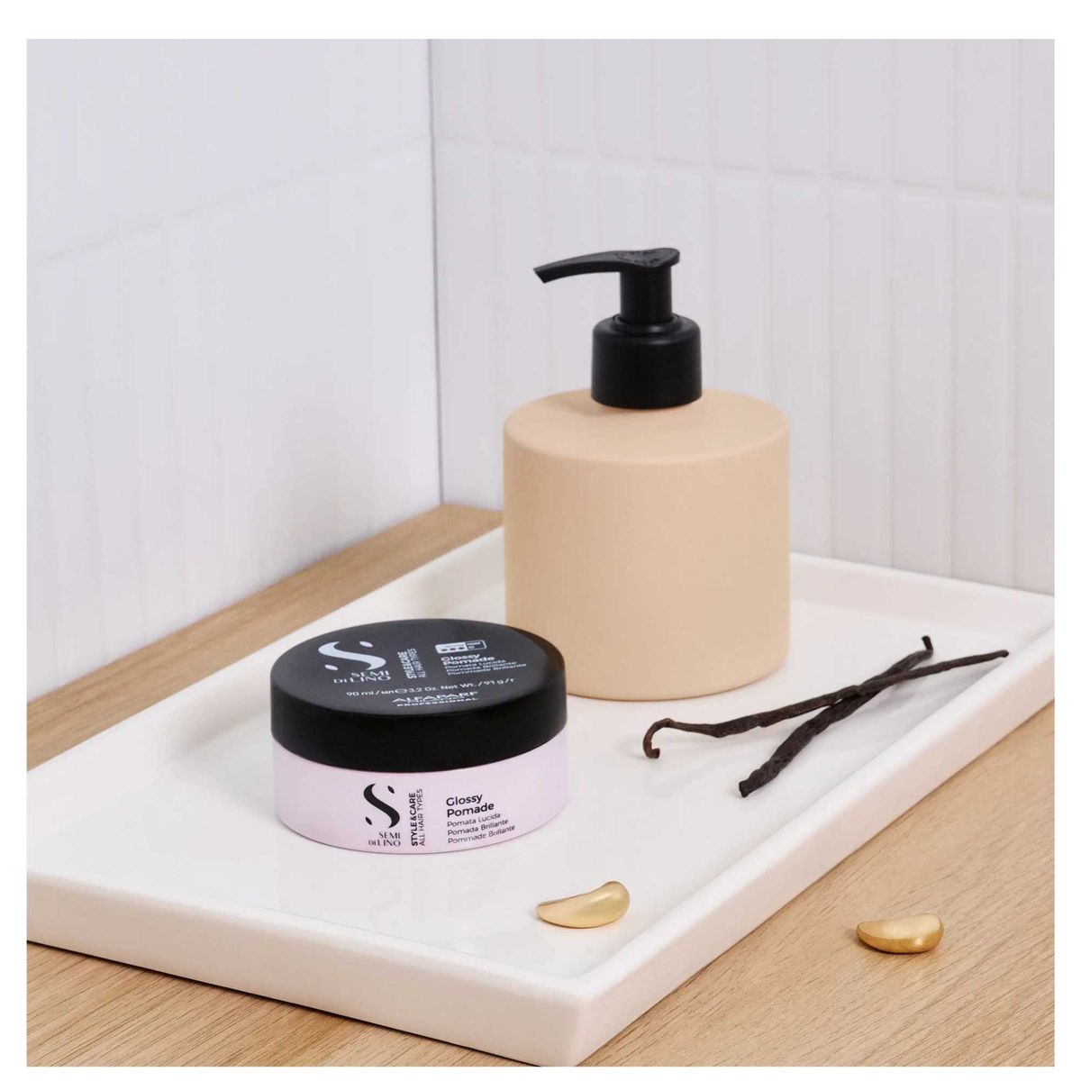 ALFAPARF MILANO - Glossy Pomade cera capilar de fijacion suave en tarro 90ml