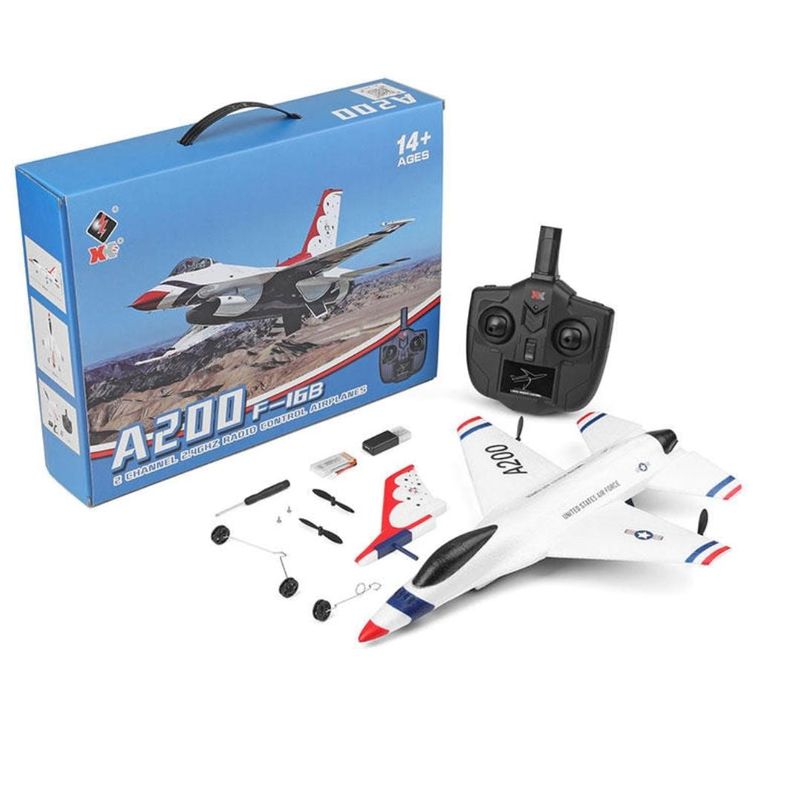 GENERICO - Avion Control Remoto A200 F16 B. 2,4 Ghz