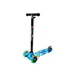 GENERICO - Monopatín Con Led 3 Ruedas infantil azul 35 kilos