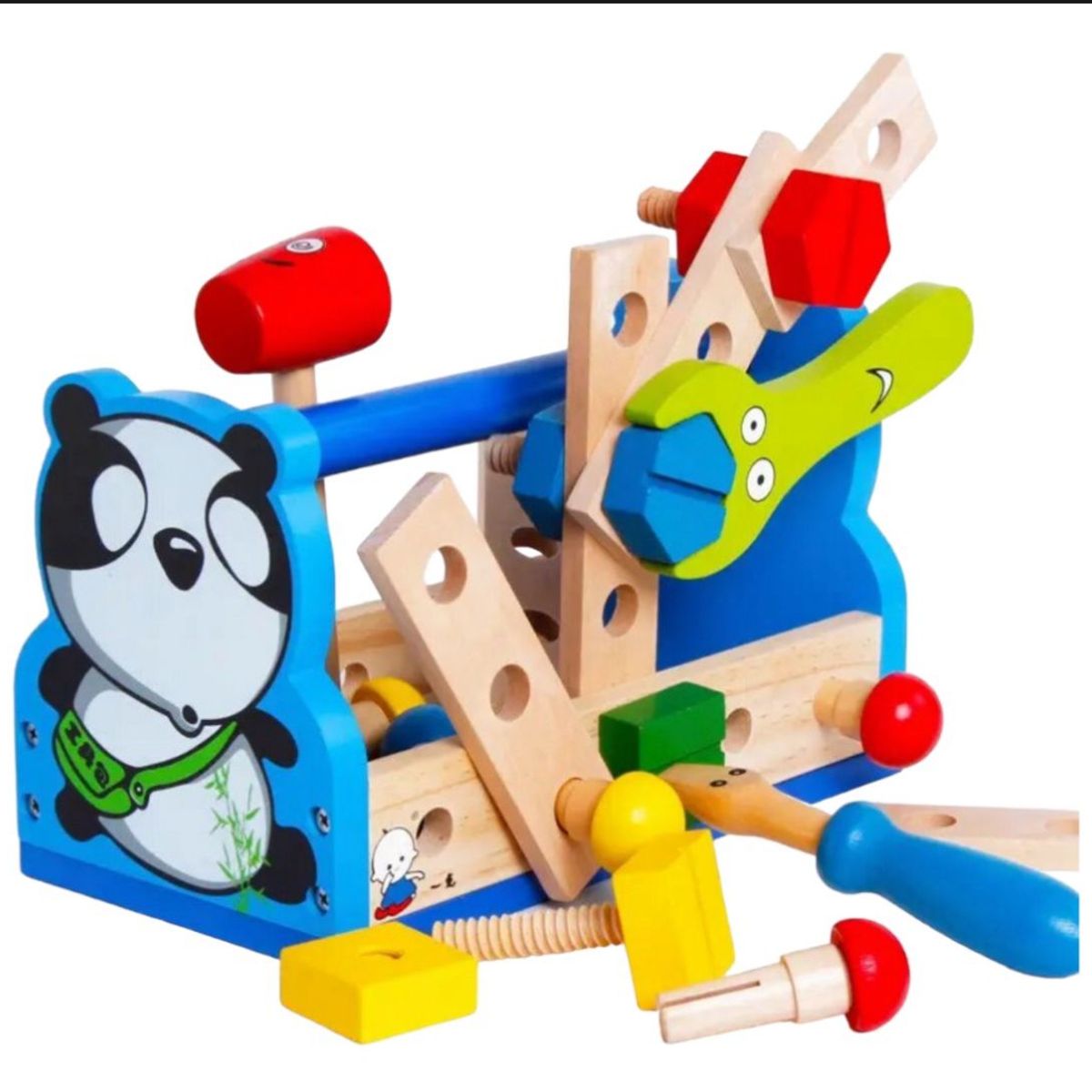 GENERICO - Herramientas Juguete Madera Para Niños - Set Completo