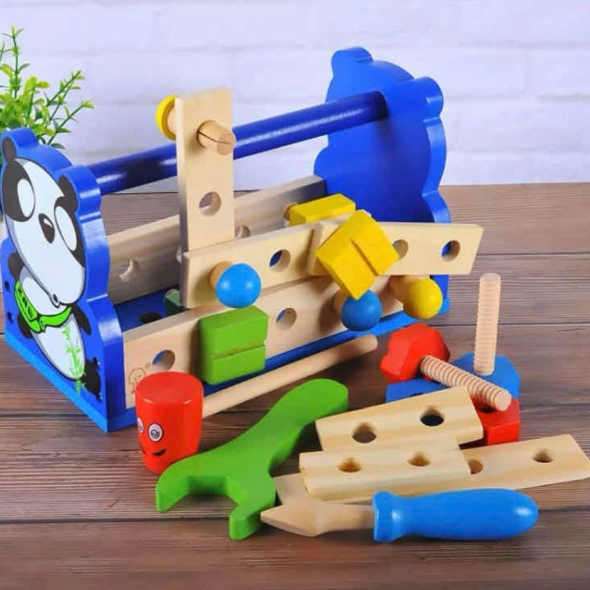 GENERICO - Herramientas Juguete Madera Para Niños - Set Completo