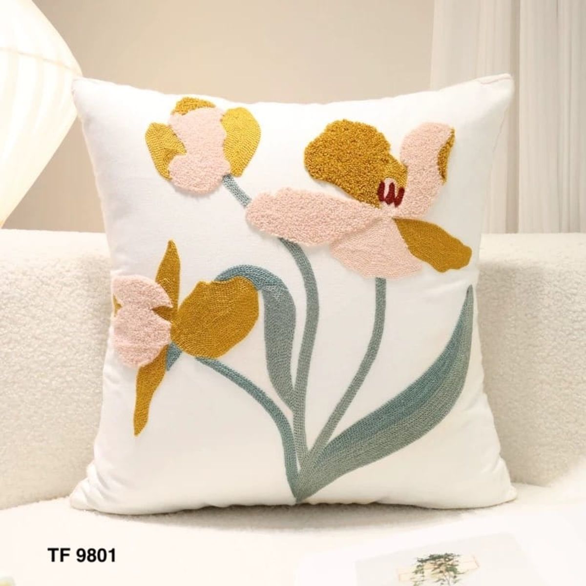 GENERICO - PACK / 2 FUNDAS PARA COJÍN BORDADOS