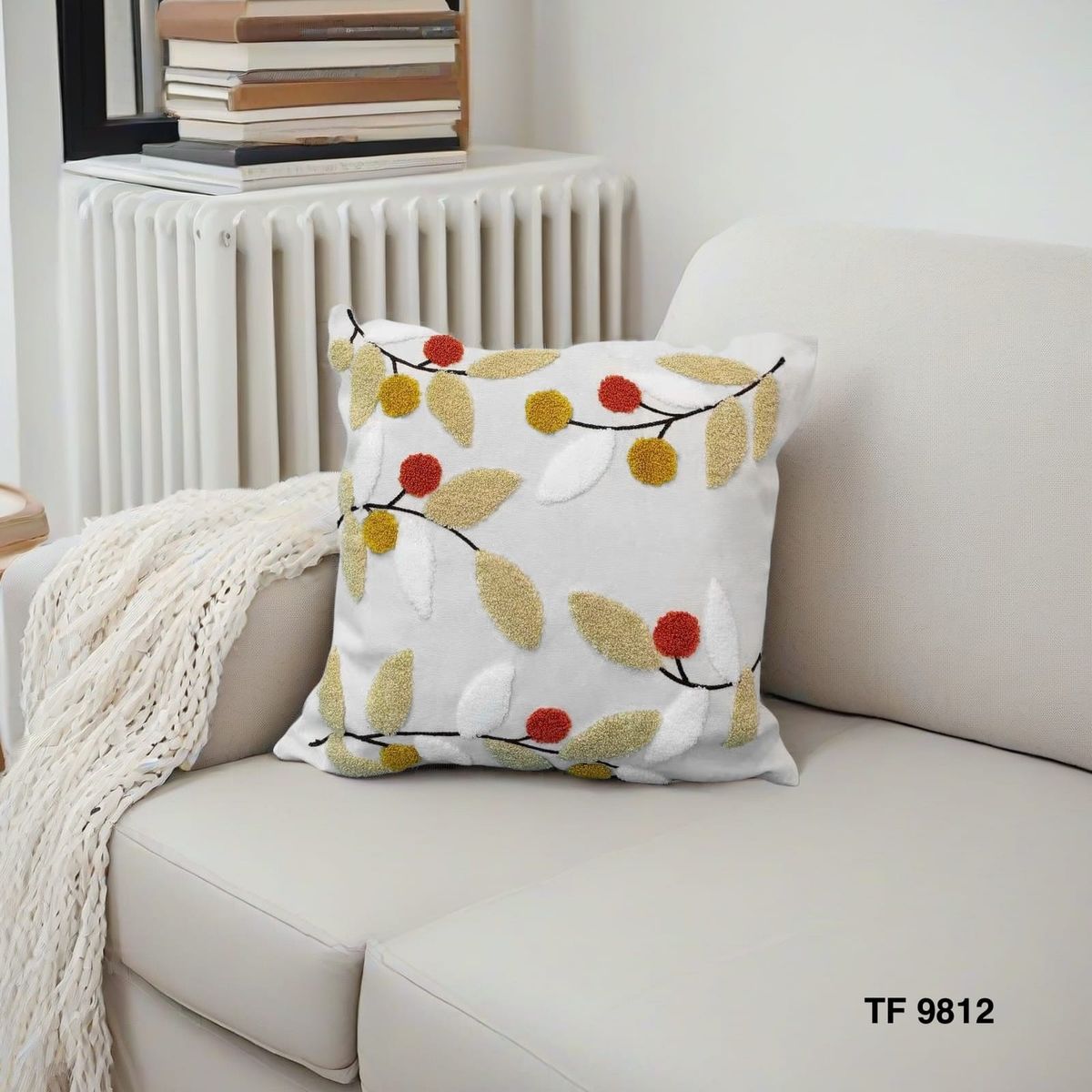 GENERICO - PACK / 2 FUNDAS PARA COJÍN BORDADOS