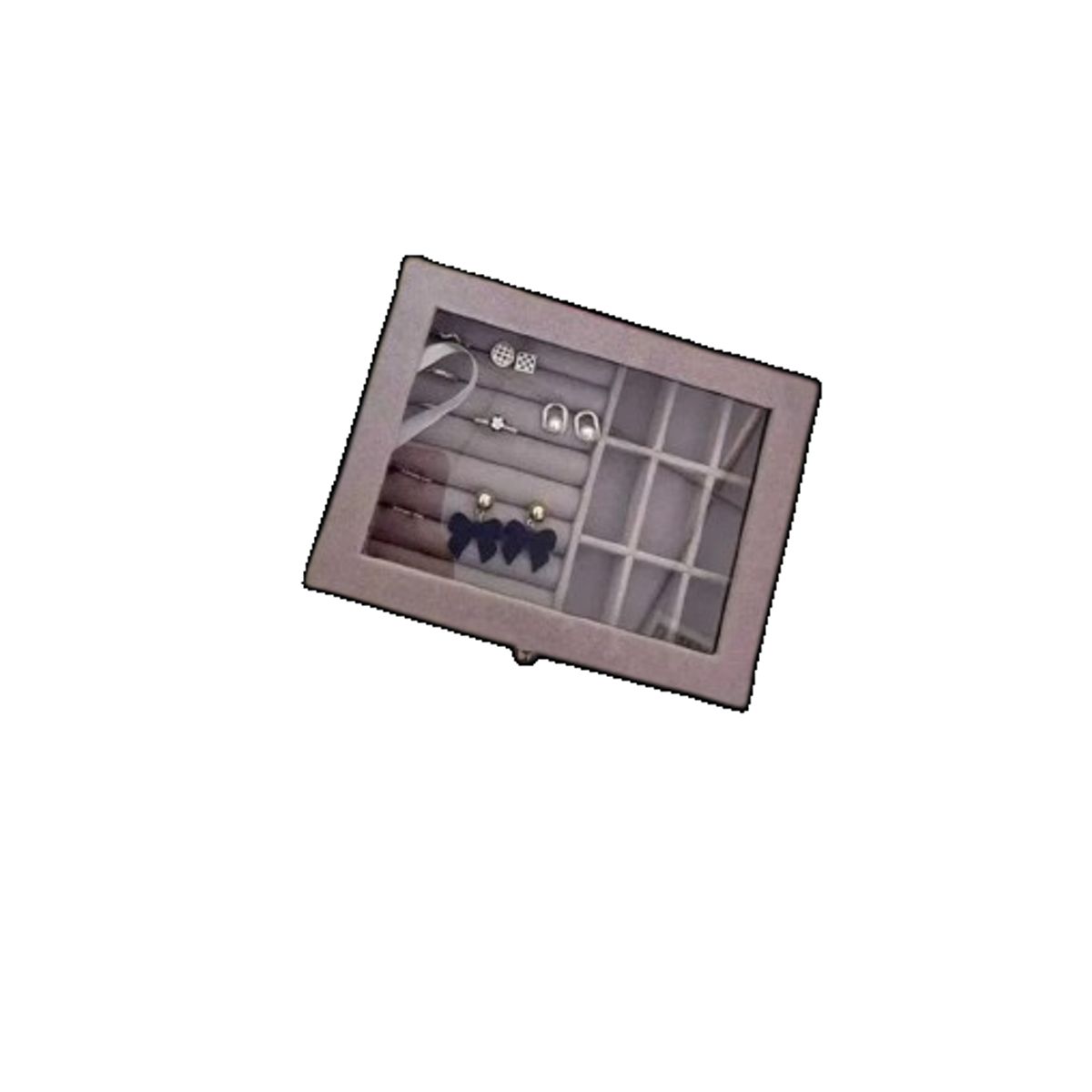 GENERICO - Caja joyero organizador de plush 20 x 15cm