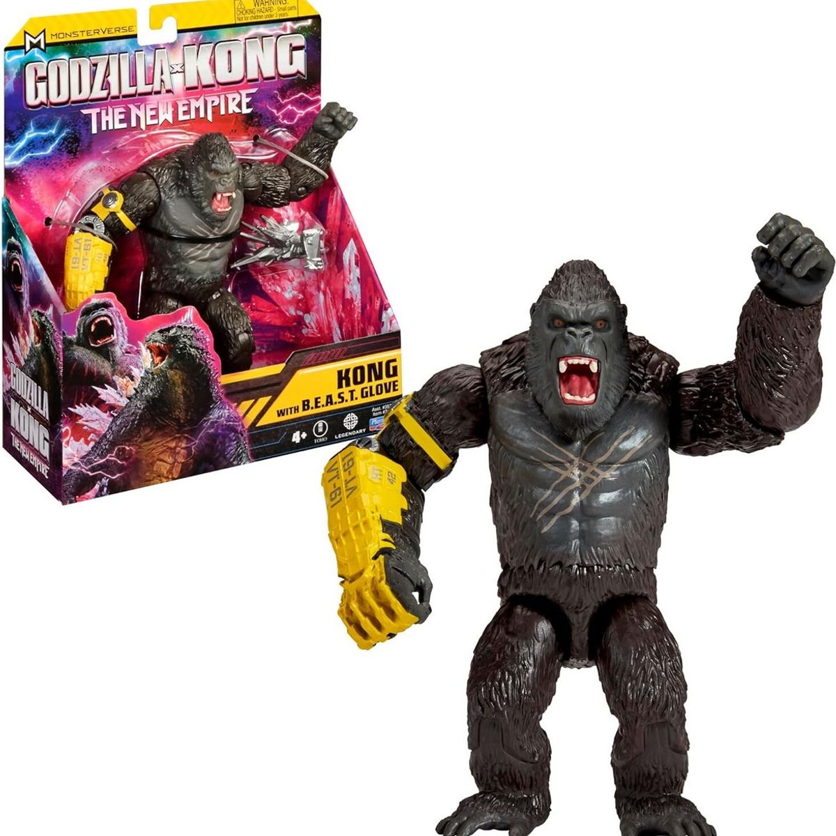 PLAYMATES TOYS - Godzilla Vs Kong Juguete Articulado Kong Monsterverse 15 cm