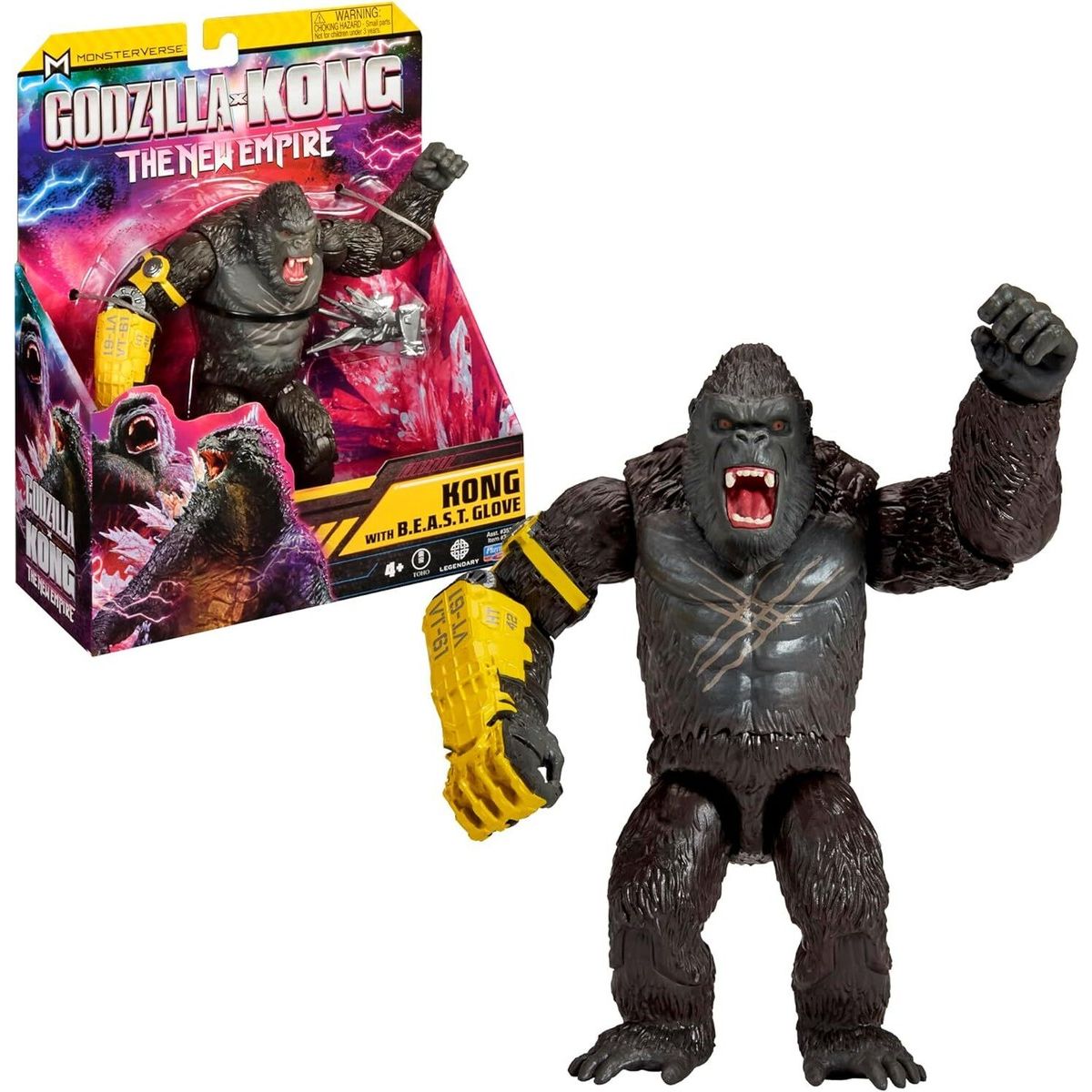 PLAYMATES TOYS - Godzilla Vs Kong Juguete Articulado Kong Monsterverse 15 cm