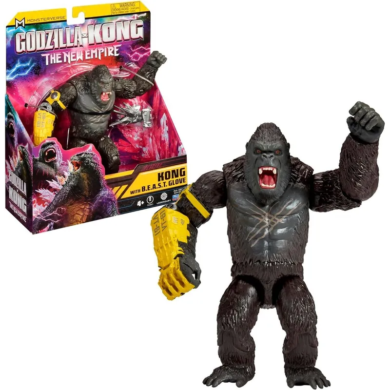 PLAYMATES TOYS - Godzilla Vs Kong Juguete Articulado Kong Monsterverse 15 cm