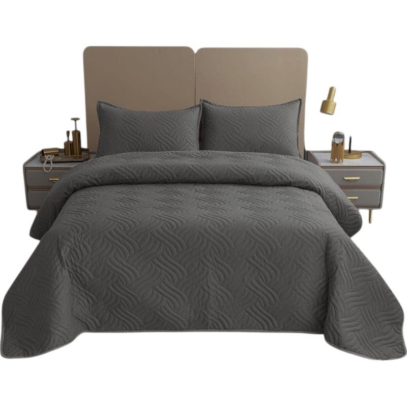 GENERICO - Cubrecama De Verano King 250x270cm Colcha + 2 Fundas Cobertor
