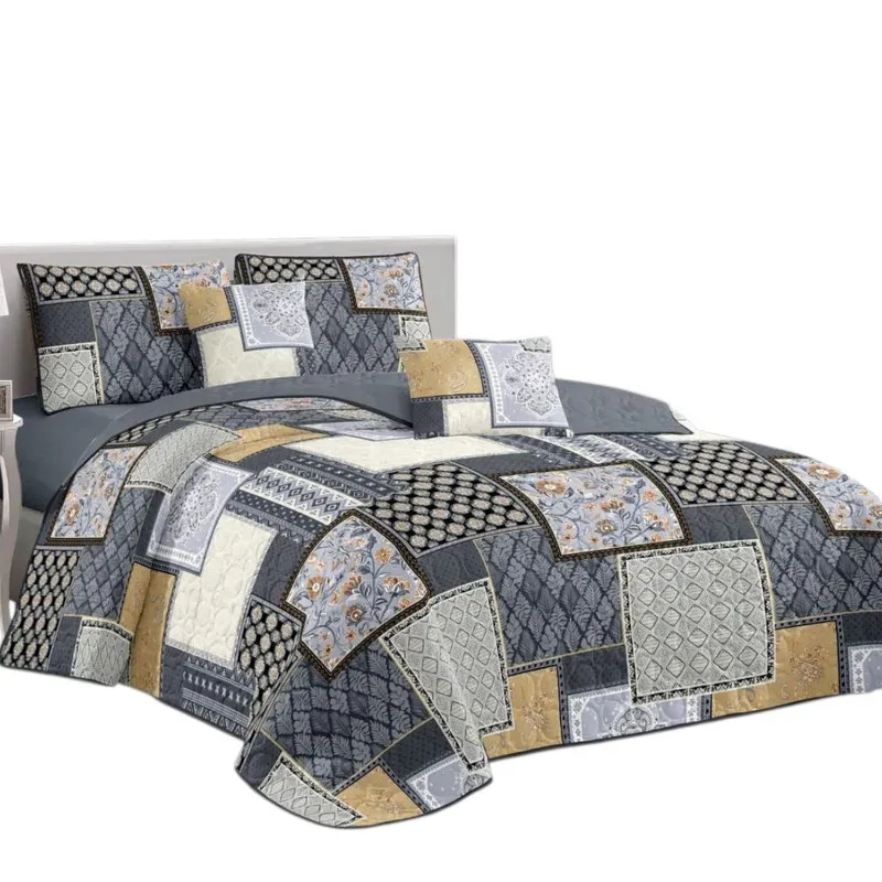 GENERICO - Cubrecama Quilt De Verano 2 Plazas + 2 Funda Medida 230x250cm Cobertor